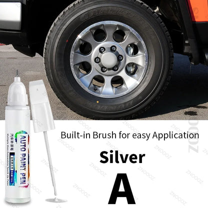 For Toyota FJ Cruiser Touch Up Paint Wheel Repair Kit Quick And Easy Wheel Scratch Repair Rim Paint For Car Wheel Repair Silver