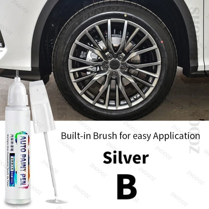 For LEXUS RX Touch Up Paint Wheel Repair Kit Quick And Easy Wheel Scratch Repair Rim Paint For Car Wheel Repair Silver Black