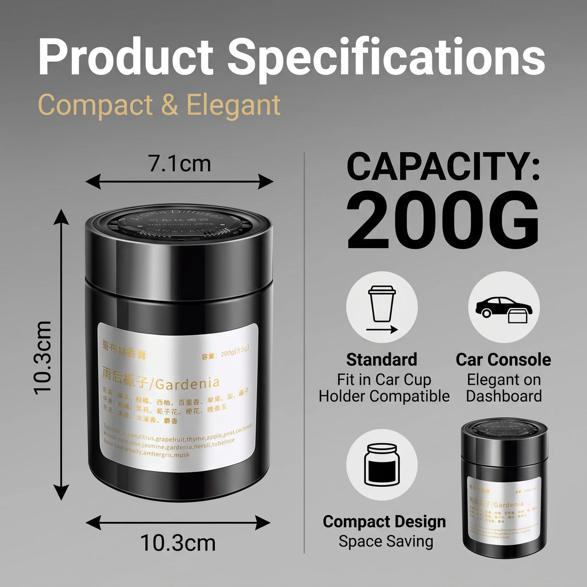 Goblin Style Car Solid Perfume, Premium Aroma Ornament, Car & Home Dual‑Use Fresh Flameless Aromatherapy for Vehicle Interior