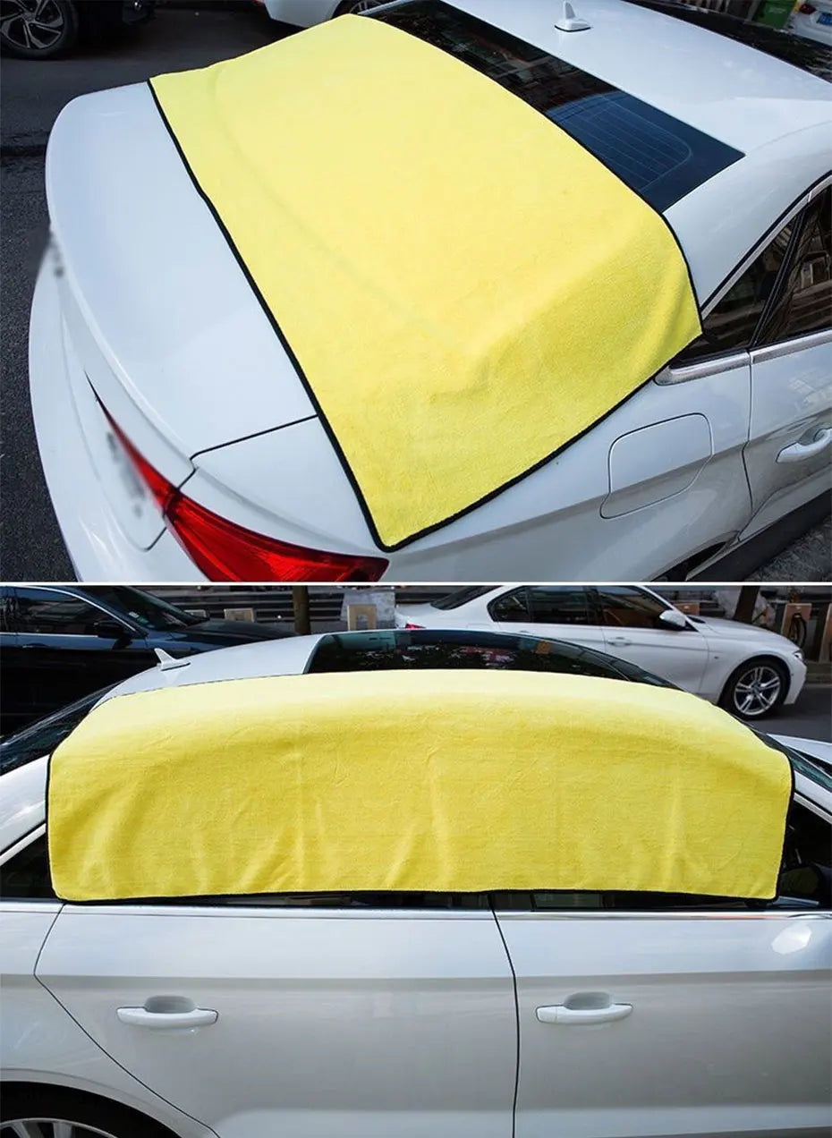 SEAMETAL Large Size Microfiber Towels Car Washing Towel 160x60cm Car Whole Body Cleaning Dry/Wet Dual Use Super Absorbent Rags