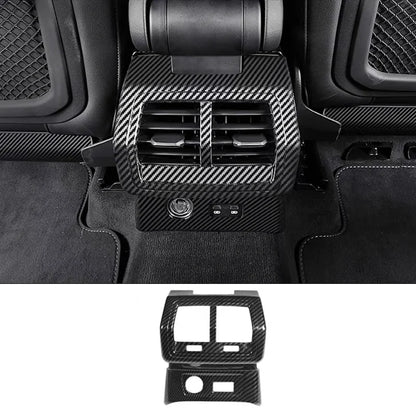 FOR Audi Q3 2019 -2022 Car Carbon fiber style Console Gear Shift Frame Cover Trim Interior accessories  Auto Integral interior