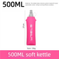 WRELS Outdoor Collapsible Silicone Bite Size Water Bottle Running Camping Hiking Travel Convenient Water Bottle 150ml 500ml 250m