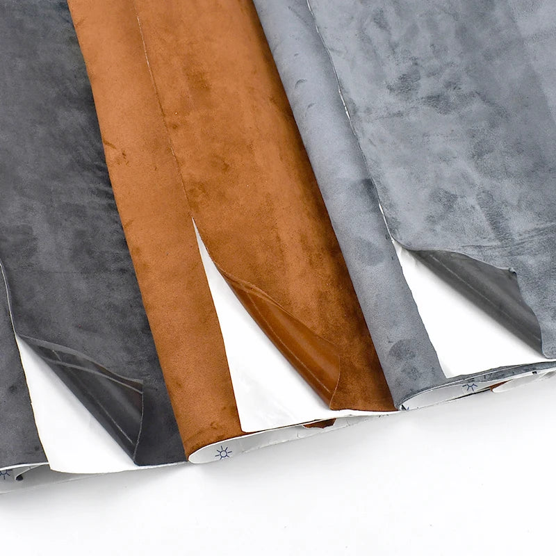20x30-100*143cm Synthetic Leather Self-adhesive Fabric Suede Adhesive Fabrics By Meter Car Interior Door Velvet Cloth DIY Trims