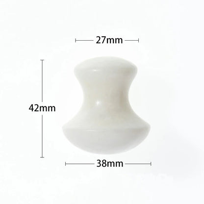 SPA Therapy Jade Roller Face Lifting Massage Wrinkle Remover Natural Rose Quartz Mushroom Shape Facial Acupuncture Gua Sha Tool