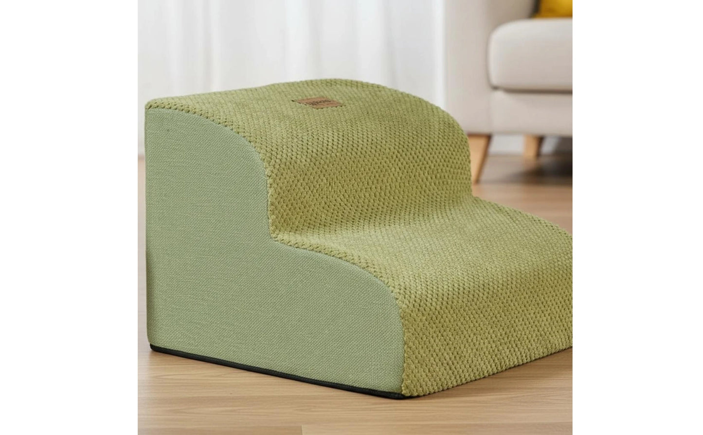 Pet Stair Ramp Washable Dog Ramp and Stairs Foam Pet Stairs Detachable Cover Sturdy for Sofa