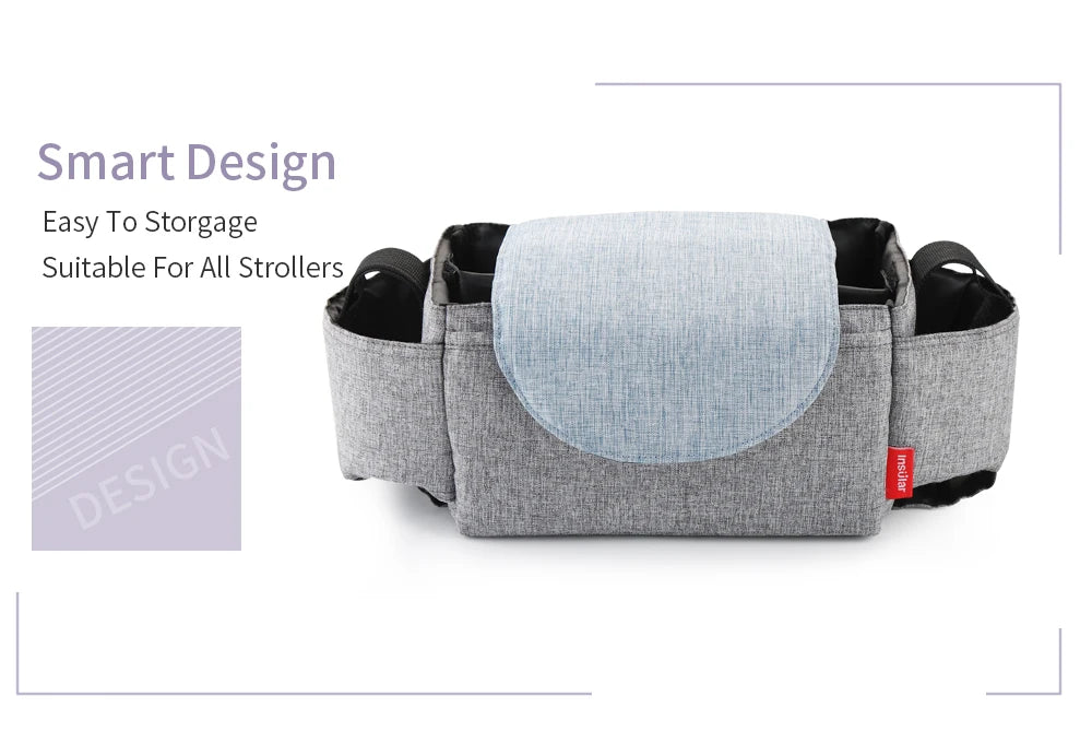 Baby Stroller Bag Pram Organizer Stroller Accessories Stroller Cup Holder Cover Trolley Organizer Pouch Travel Accessories