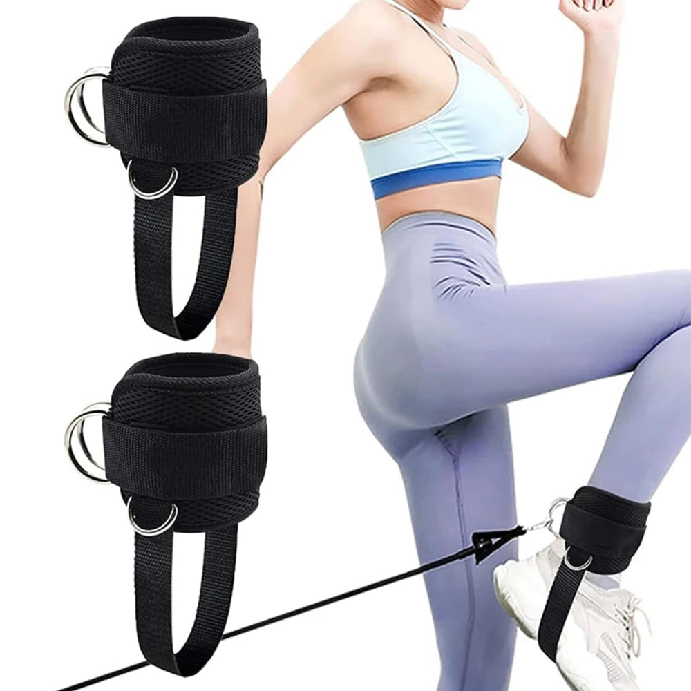 Ankle Strap for Cable Machine Kickbacks,Glute Workout,Leg Extensions,Booty Hip Abductors Exercise,Adjustable Ankle Cuff for Gym