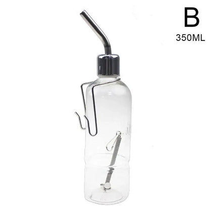 Water Bottles for Rabbit Ferret Small Bird Guinea Pigs Rats Hamster Cage Hanging Liquid Feeder for Small Animals Puppy 180/350ML
