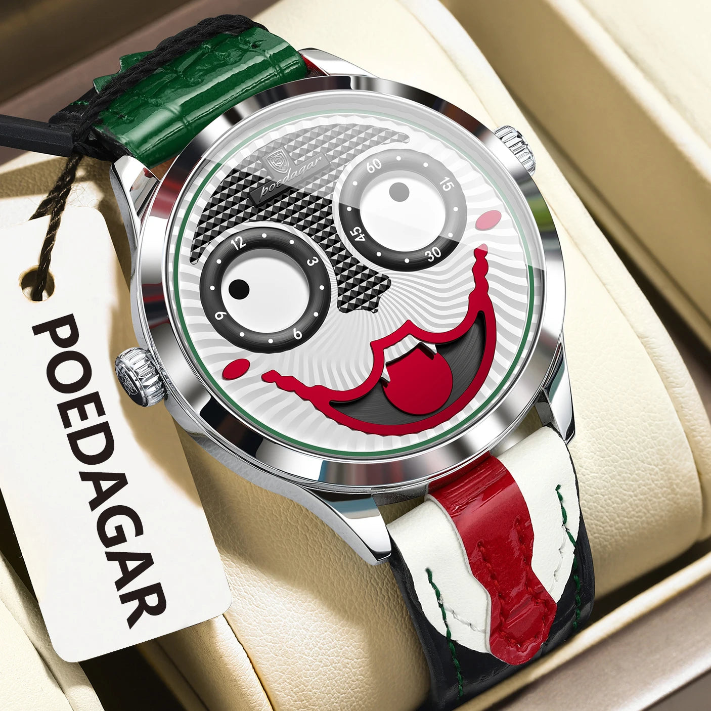 POEDAGAR Top Original Watch For Man Luxury High Quality Waterproof Man Wristwatch Quartz Leather Men's Sports Watches Male Reloj