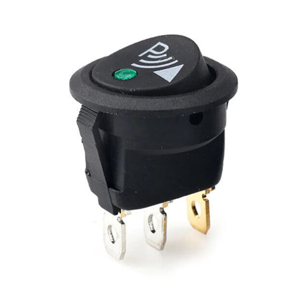 Car 3 Pin Rocker/Parking Off Switch Front Rear Walking Sensor Interior Accessory