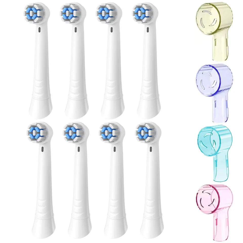Toothbrush Replacement Heads Compatible with Oral B iO 10 9 8 7 6 5 4 3 Series Electric Toothbrush, 4 Pack Brush Heads