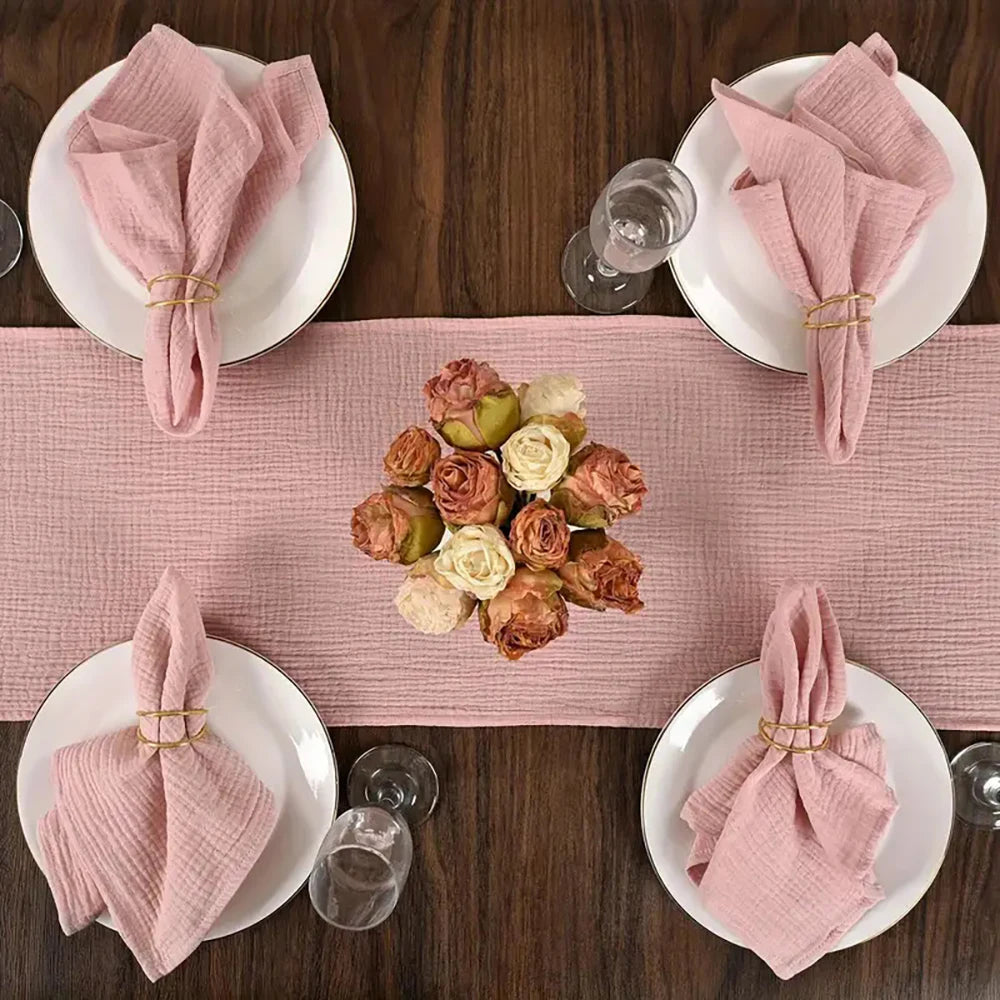 Double Gauze Cotton Muslin Fabric by the Meter for DIY Craft & Sewing Material Like Dress Towel Cheesecloth Table Runner Fabrics