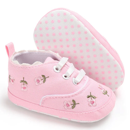 Spring and Autumn Women's Baby Casual Sports Shoes Soft Sole Anti slip Indoor and Outdoor Walking Shoes First Step Walking Shoes