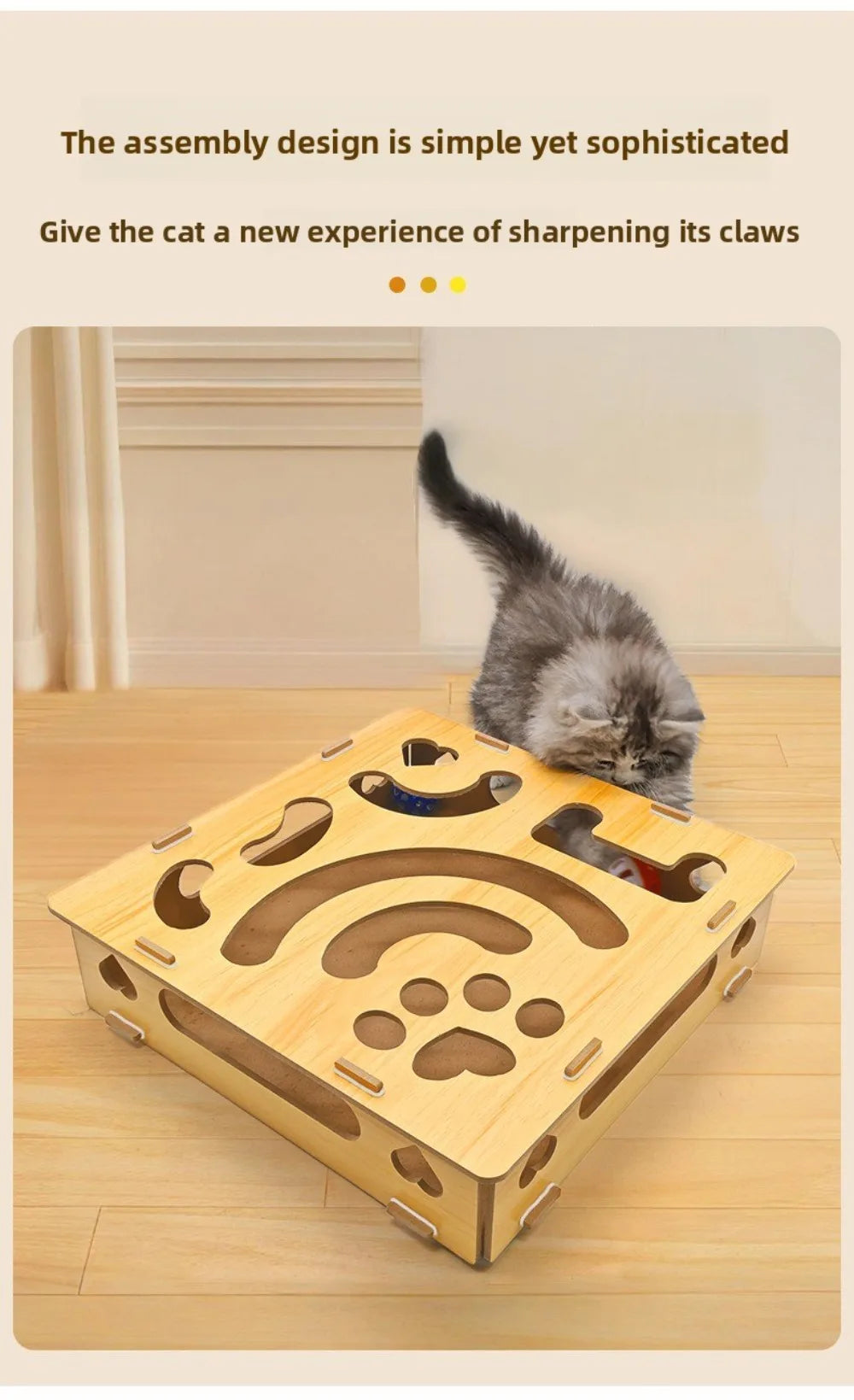 Durable With Bell Ball Cat Scratching Posts Interactive Maze Tunnel Interactive Cat Pet Entertainment Supplies for Kitten