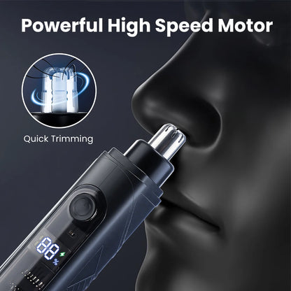 Mini Washable Electric Razor Travel Razor Type-c Charging Capsule Shaver Nose Hair Trimming Double Ring Knife Net