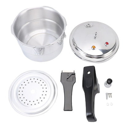 Pressure Canner Pressure Cooker 3L Explosion Proof Aluminum Stovetop Fast Cooking Canning Cooker Pot with Steam Rack for Kitchen