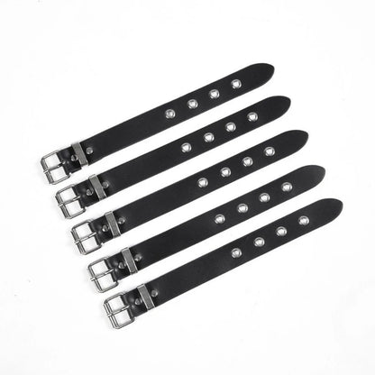Cool Punk Bracelets Men Women Retro Bracelet Adjustable Wrist Belt Buckle Styles Cuff Bangle Bracelet for Party Club Daily Wear