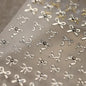5D Luxury Star Nail Stickers for Nail Art Stars Black Silver Nail Decals Gilding Hollow Out Five-Pointed  Nail Art Design Slider