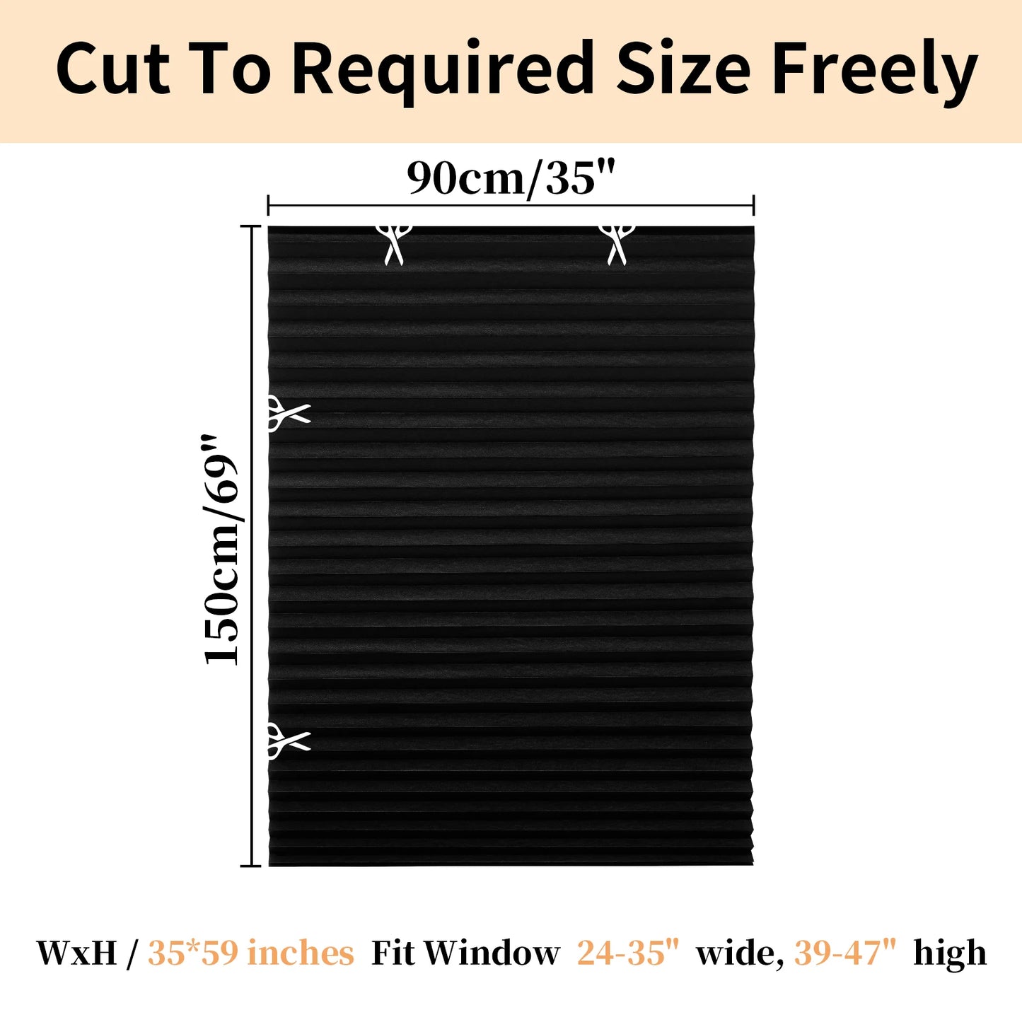 No Drill Blinds Stick on Curtains Blinds for Bedroom Kitchen Bathroom Windows Light Filtering Privacy Protection with Clips