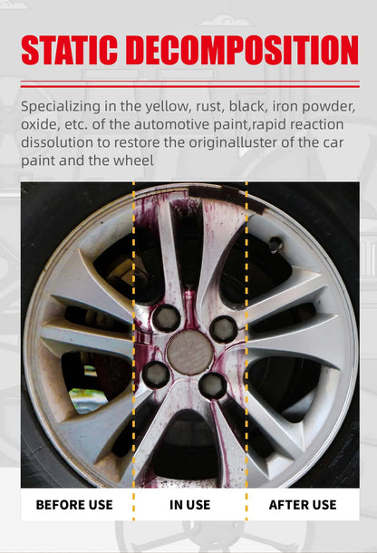 100ml Wheel Paint Iron Remover Spray Technology Professional Dust Rim Rust Cleaner Auto Detail Chemical