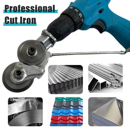 Electric Drill Convert Shears Plate Cutter Metal Sheet Cutter Tool Labor-saving Cutting Tool Sheet Metal Cut Electric Scissor