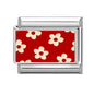 Y2K Red Pink Heart Dog Cat Flowers Italian Charm Link Fit 9mm Stainless Steel Jewelry DIY Making Bracelets For Gifts