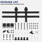 Heavy Duty Bi-Folding Sliding Barn Door Hardware Kit Quiet Side-Mounted Roller – 2/4 Bifold Doors For Closet Laundry Bedroom