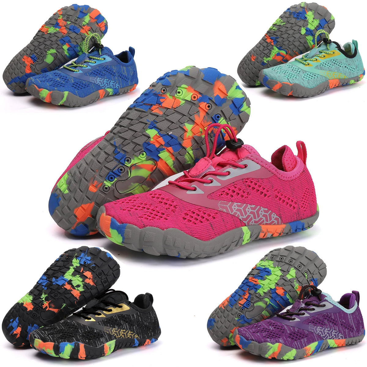 Kids Aqua Shoes Quick Dry Beach Barefoot Water Shoes Boy Girl Drainage Swim Sandals Diving Boating Surfing Sports Wading Sneaker