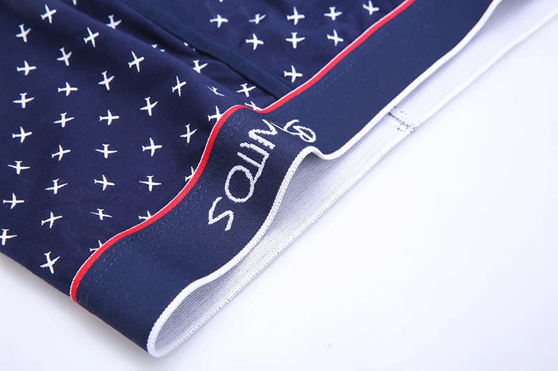4pcs Cotton Boxer Shorts Soft Men's Panties BONITOS Letter Waistband Men Underpants Boxer Briefs Sexy Underwear for Man Boxers