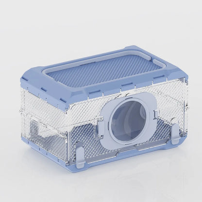Folding Insect Observation Box Waterproof Wear Resistant Portable Hamster Cage Transparent Pet Observation Box