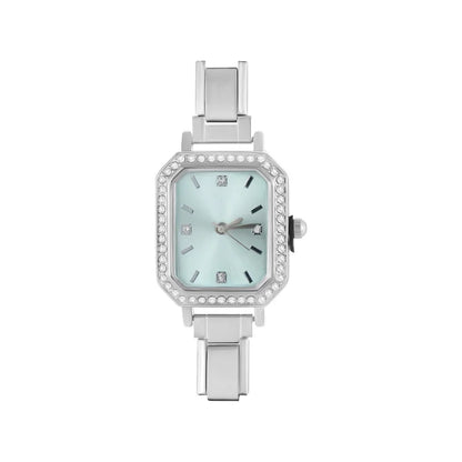 Fashion Colorful Dial Square Stainless Steel Women Watch Head Fit 9mm Bracelet For Party Friend Wife Birthday Jewelry Gifts