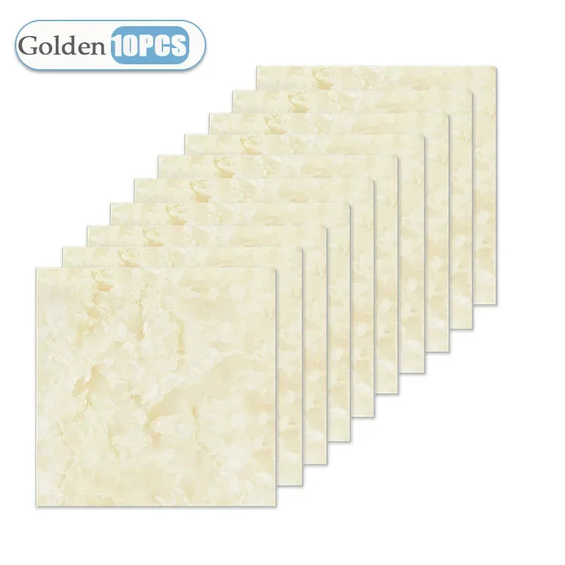 10/20/40PCS 30x30cm Self Adhesive Wallpaper Waterproof Tile Stickers FloorSticker for Kitchen Bathroom Ins Style Home Decor