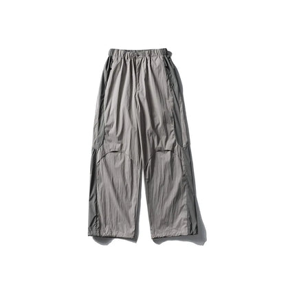 Men Women Splice Fashion Outdoor Loose Casual Lightweight Quick Dry Sports Cargo Baggy Pants Track Trouser Jogger Sweatpants