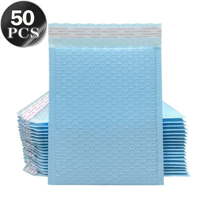 50Pcs Black Bubble Packaging Envelope Mailing Envelopes Mailer Poly Envelope for Shipping Self Seal Bubble Bags Padding