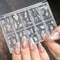 10 Rolls 4x50CM Black White Lace Transfer Nail Sticker Sexy Flower Lace Nail Art Transfer Foils Paper for DIY Manicure Decals*@#