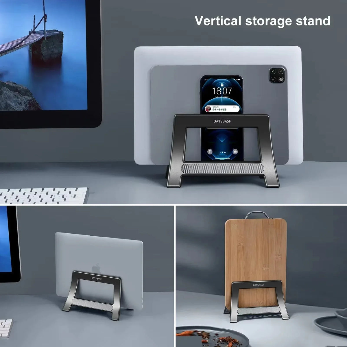 Eary Vertical Laptop Stand Holder for MacBook Air Pro Surface/Tablet/HP/Dell Gravity Notebook Stand ABS Support Up to 17.3 inch