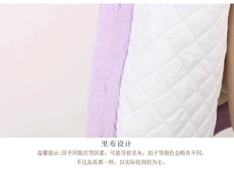 Nerazzurri Autumn Winter Sweet Cute Kawaii Soft Thick Warm Faux Fur Coat Women with Bunny Ears Cute Fluffy Jacket Hoodie 2024