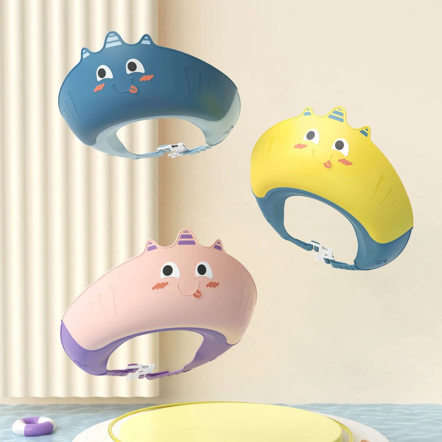 Children Shower Shampoos Hat Soft Adjustable Waterproof Wash Hair Hat for Kids Ear and Eye Safe Protection Baby Shampoo Cap