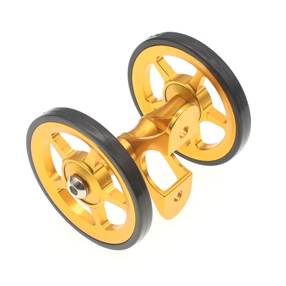 TWTOPSE Bike Easywheel Mudguard Fender Wheel For Brompton Folding Bicycle Mud Guard Wheel Double AL7075 CNC A C Line 77g 60mm