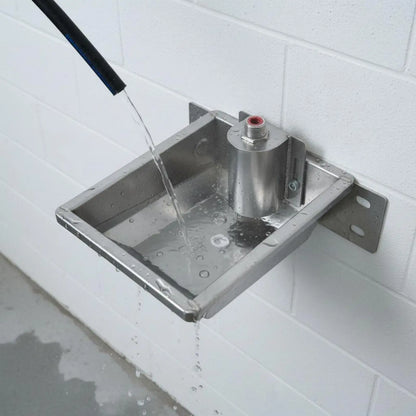 Livestock Drinking Vessel Large Capacity Stainless Steel Water Trough Automatic Refill Bowl for Sheep Goats Cattle Horse Barn