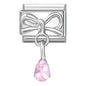 Zircon Star Heart Bow Moon Cherry Moon Italian Charm Links Fit 9mm Stainless Steel Bracelet Women Jewelry DIY Making Gifts