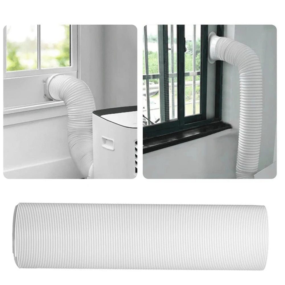 130/150mm Telescopic Air Conditioner Pipe Duct Extension Pipe Easy to Install Universal Exhaust Hose Tube for Air Conditioning