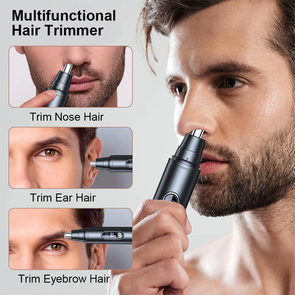 Electric Nose Hair Trimmer Portable Painless Clipper for Men And Women Waterproof Ear And Eyebrow Trimmer for Face Hair Clean