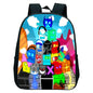 16 Inch Angry Geometry Dash Backpack Boys Girls Bookbag Cartoon Game Kids Kindergarten School Bags Toddler Childcare Backpack