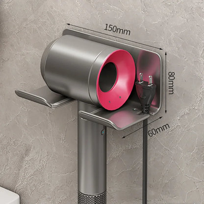 Hair Dryer Holder Wall Mounted Dryer Cradle Straightener Stand Hairdryer Organizer Toilet Blower Holder Shelf Bathroom Shelves