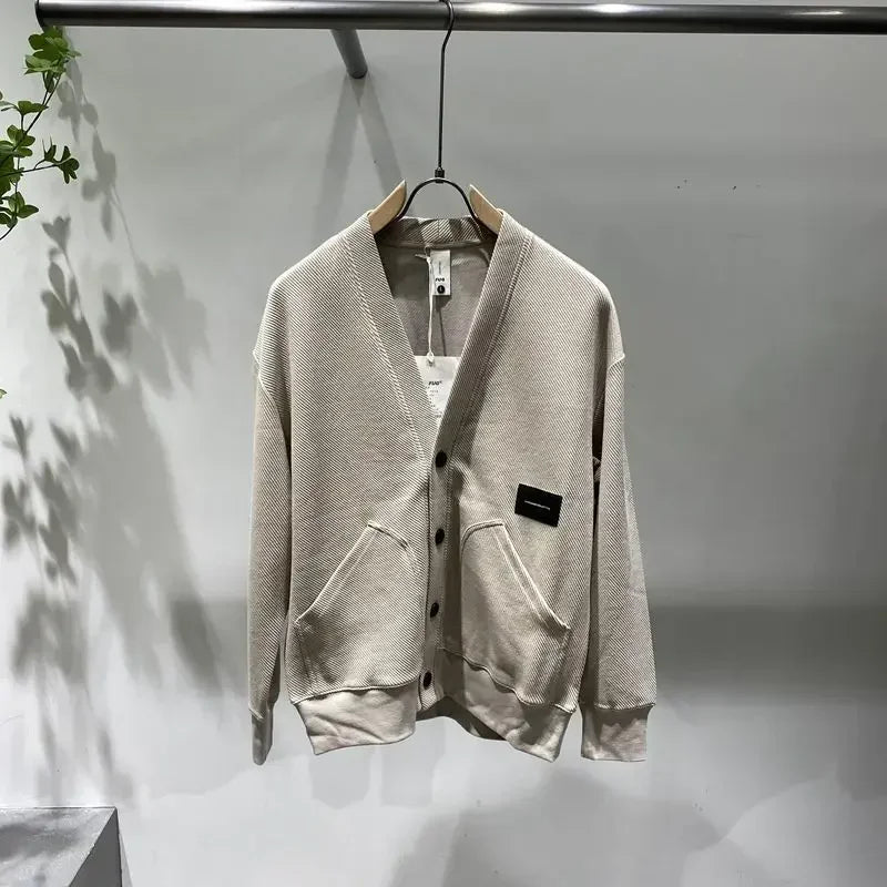 Men's Clothing Icon V Neck Cardigan Knit Sweater Male with Pockets Jumpers Tops Best Selling Products 2025 New in Knitwears A X