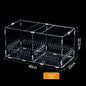 Acrylic Jumping Spider Enclosure 2 Doors Transparent Small Pet Terrarium Escape-proof Ventilated Design Reptile Habitat