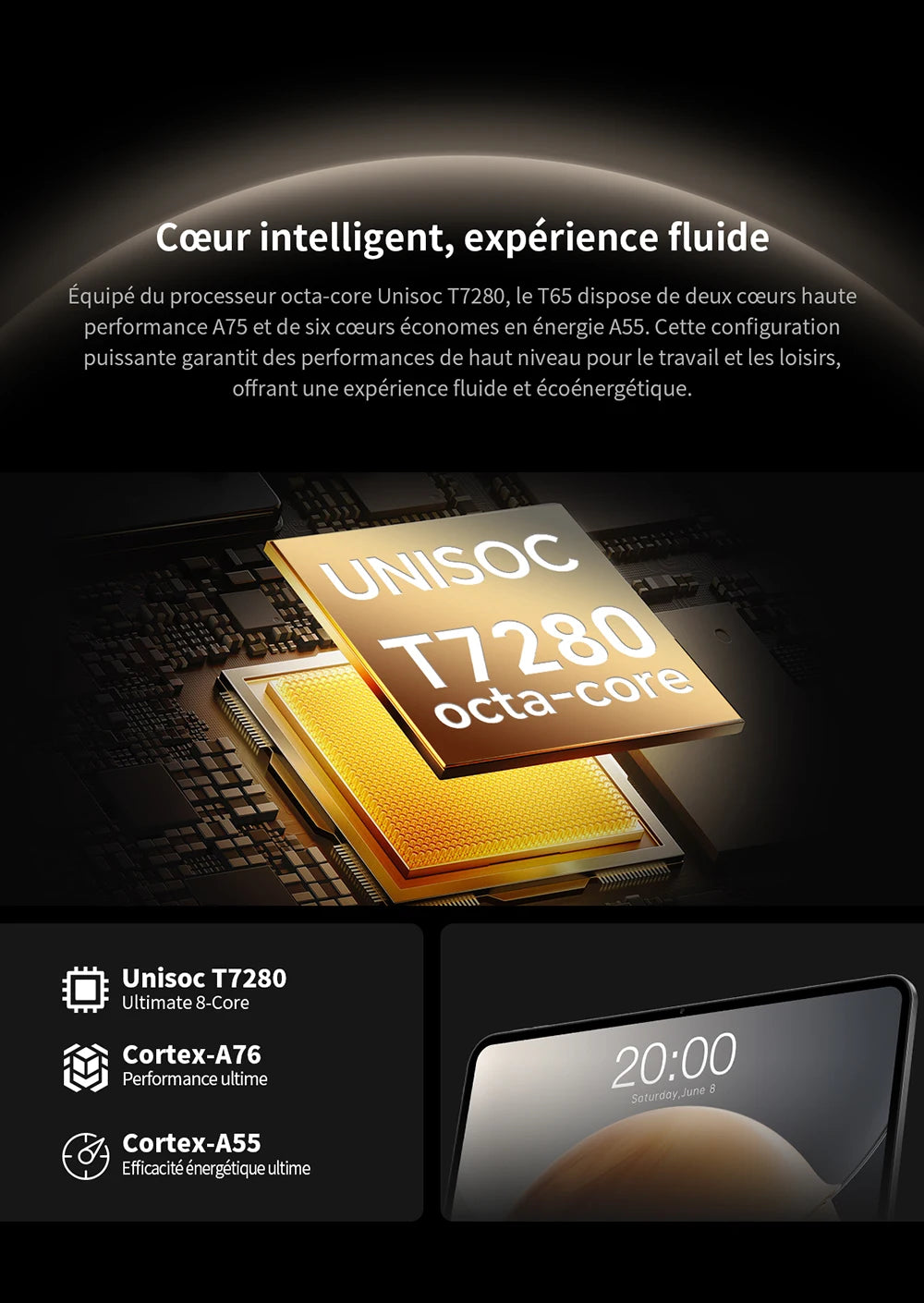 Teclast T65 Android 16 Tablet 13.4 Inch 1920X1200 120Hz T7280 8 Cores (6+20)Max 26Gb Ram 128Gb Rom 4g Lte 8000Mah 13Mp+5Mp