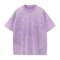 Cotton Short Sleeved T-shirt Summer Round Neck Loose and Base Shirt for Men Women Basic Tee