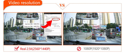 E-ACE 2K Car DVR WIFI GPS Stream Media Mirror Optional 1080P Car Video Camera Night Vision Loop Recording 24H Parking Black Box